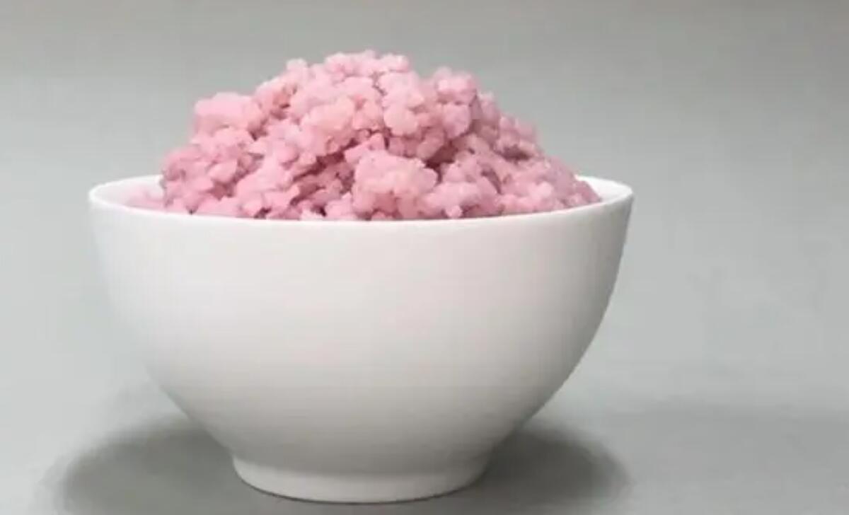 韩国研究团队开发出粉红色“牛肉大米”